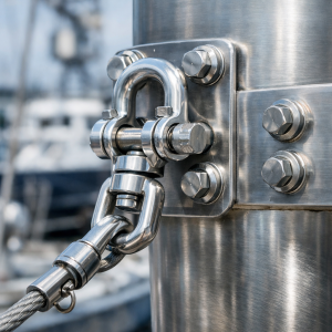AISI 316 stainless steel fastening systems for shipyards and offshore structures