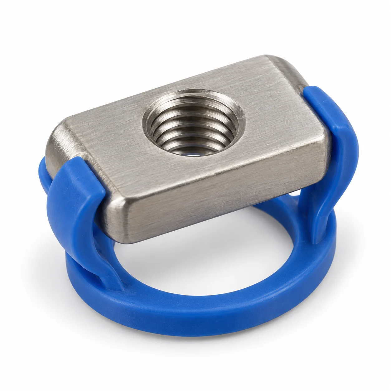 Dado scivolante inox con molla POM