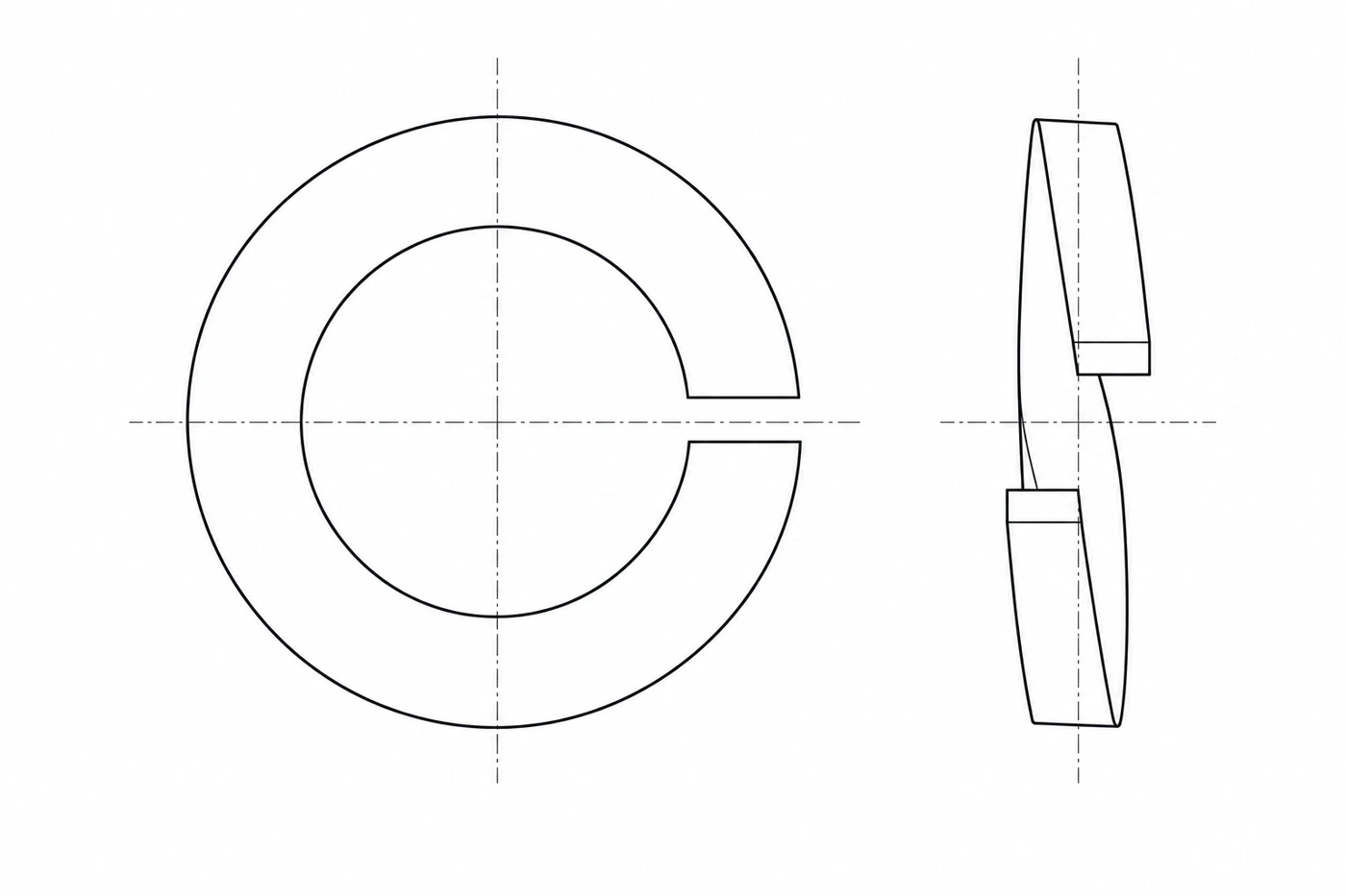 Disegno tecnico DIN 127 B