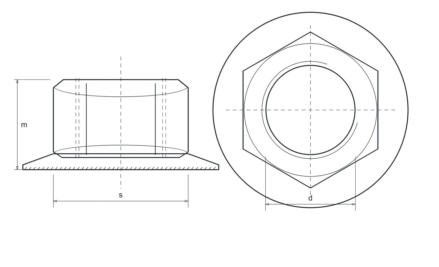 Disegno tecnico DIN 6923