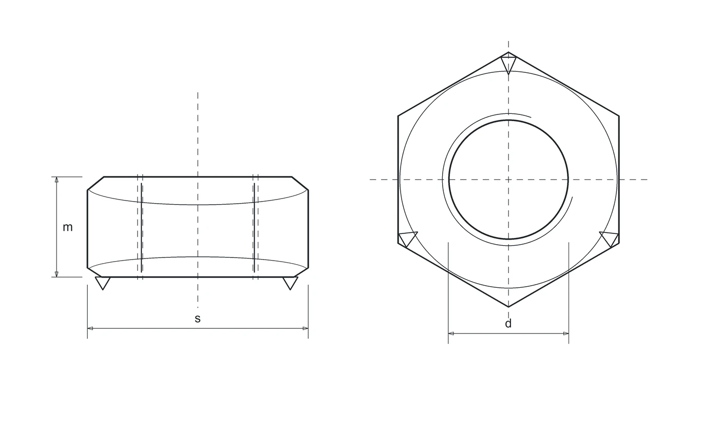 Disegno tecnico DIN 929