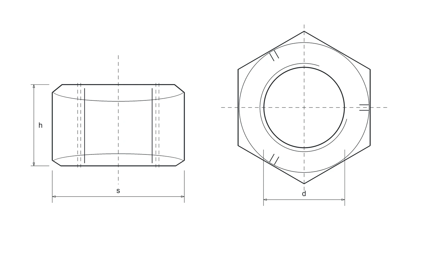 Disegno tecnico DIN 980 V