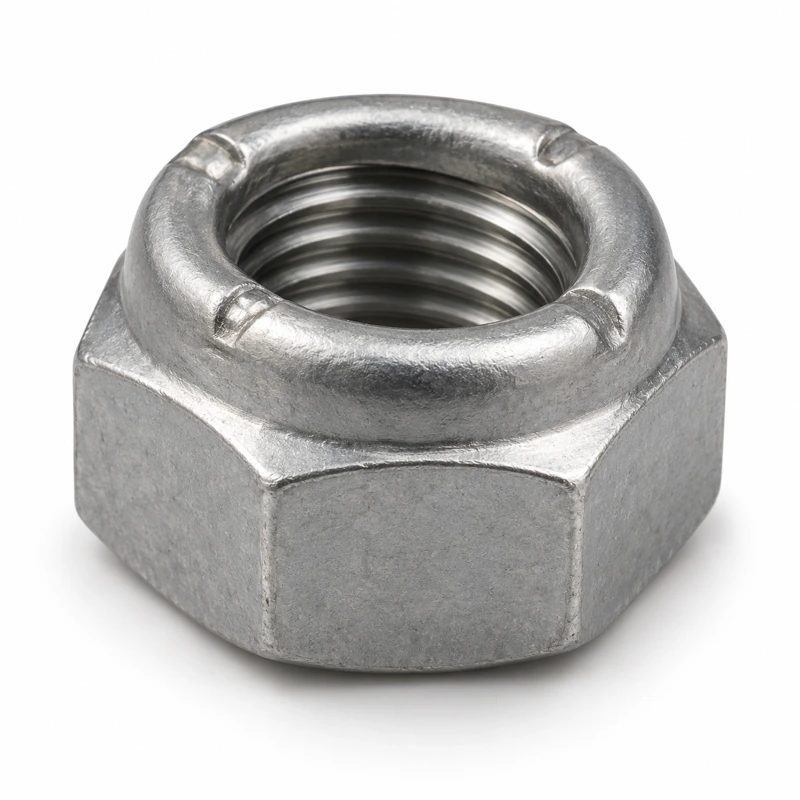 Dado autobloccante interamente metallico, forma V