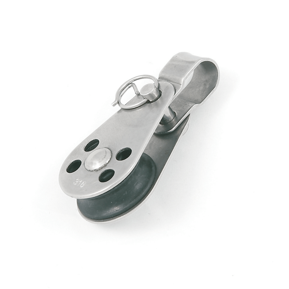Single blocks with mounting bracket