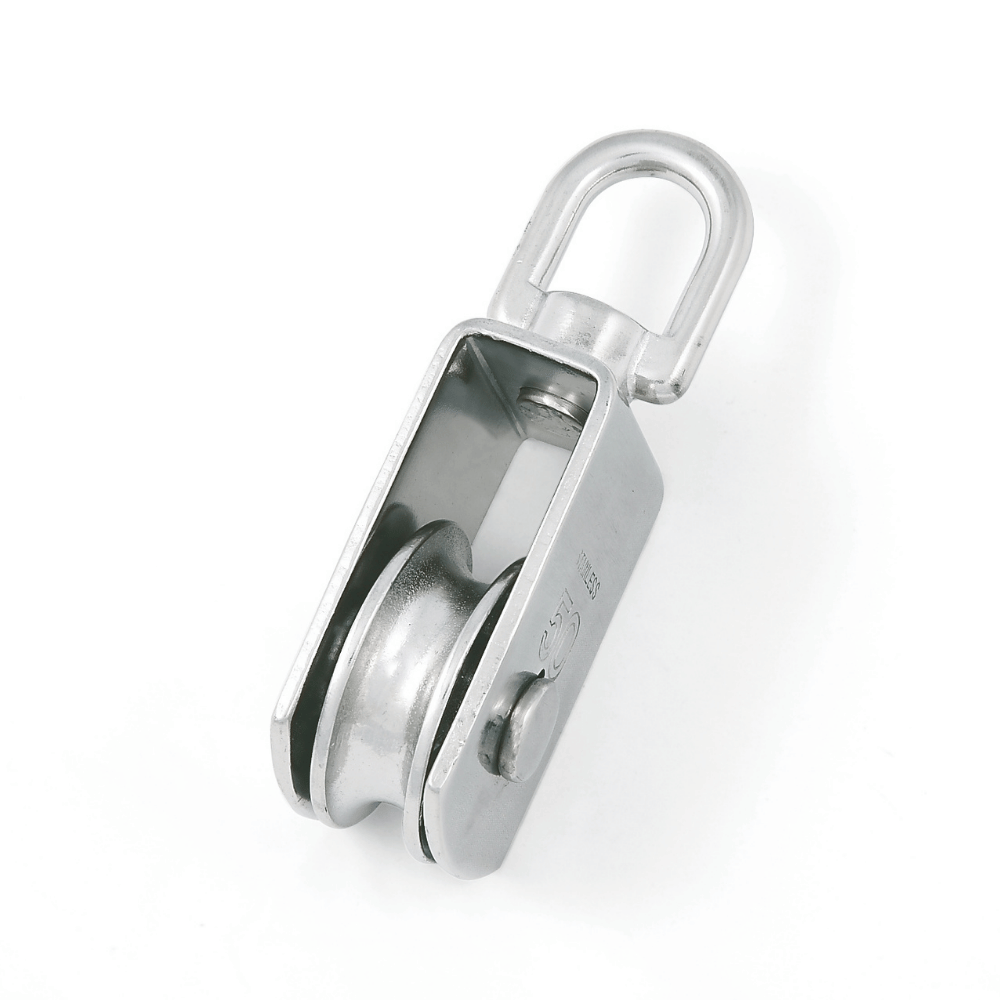 Flat single blocks with swivel eye