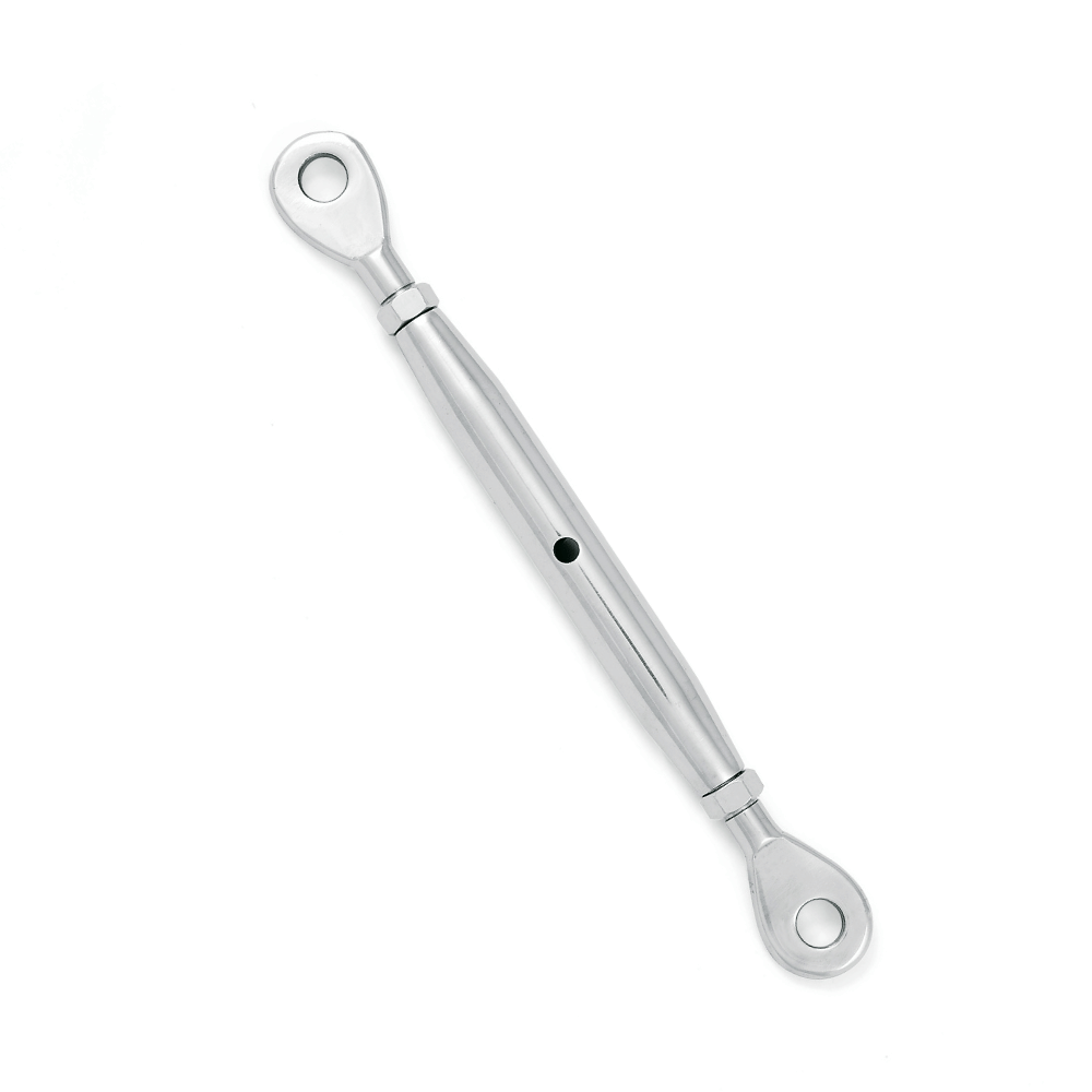 Closed-body eye-to-eye turnbuckles