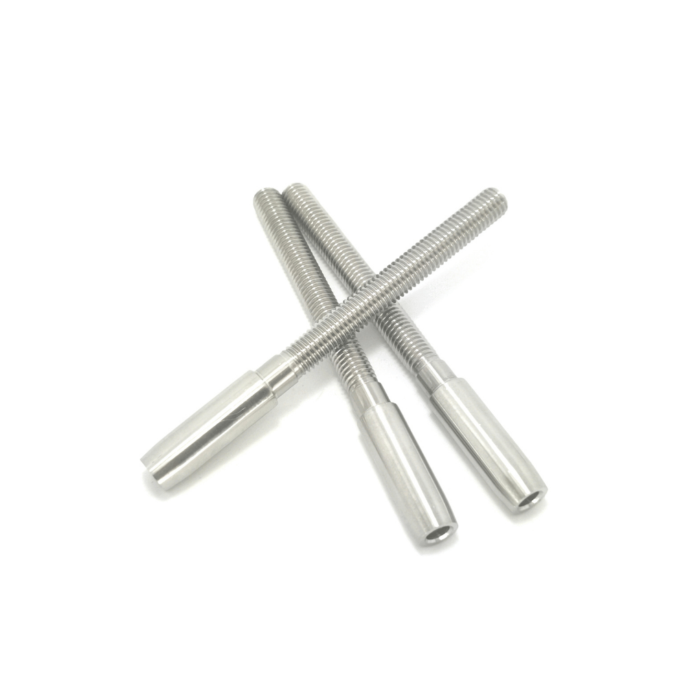 Mini long-stud terminals, right-hand thread