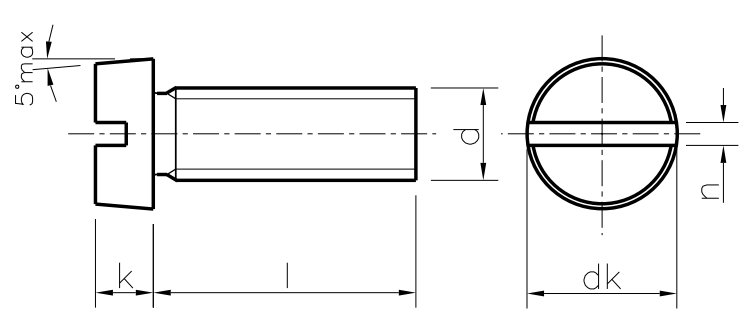 DIN 84 / ISO 1207 / UNI 6107
