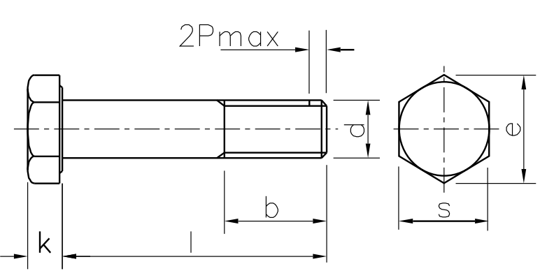 DIN 960 / ISO 8765 / UNI 5738