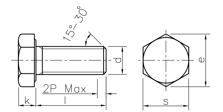 DIN 961 / ISO 8676 / UNI 5740