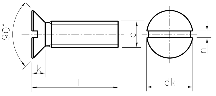 DIN 963 / ISO 2009 / UNI 6109