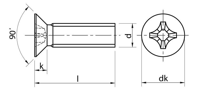DIN 965 / ISO 7046 / UNI 7688