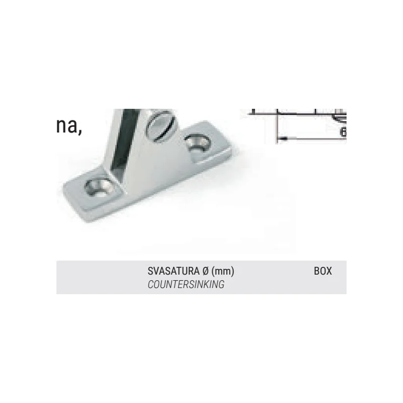 Snodi tendalino con base piana