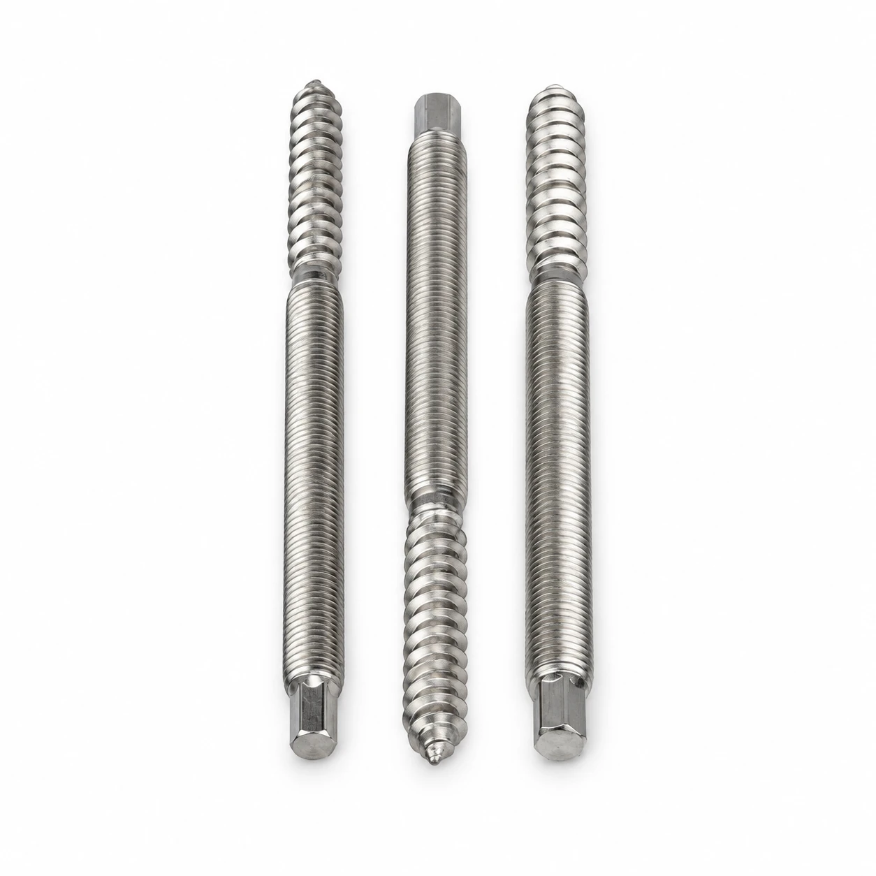 Vite doppio filetto legno–metrico