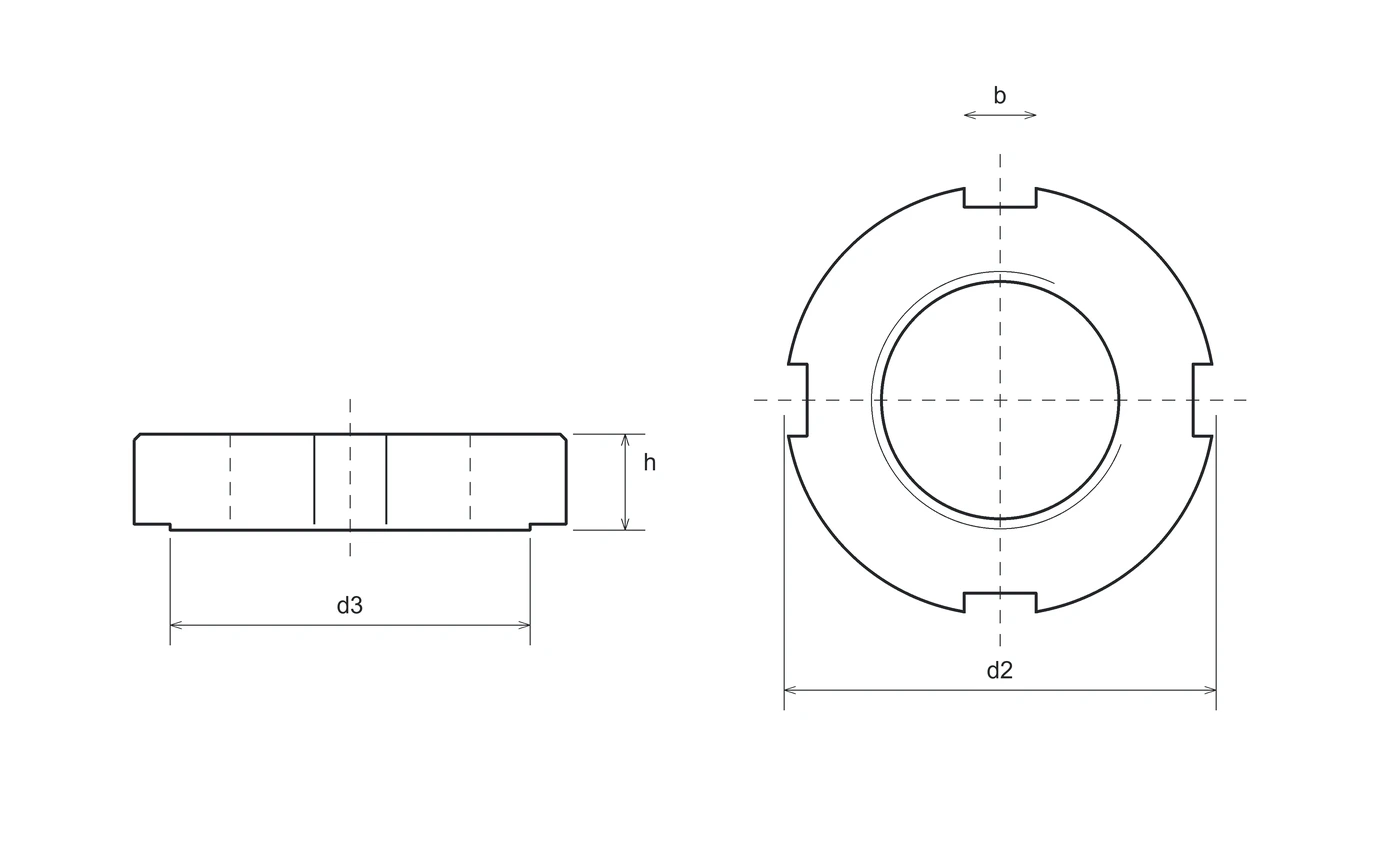 Technical drawing DIN 1804