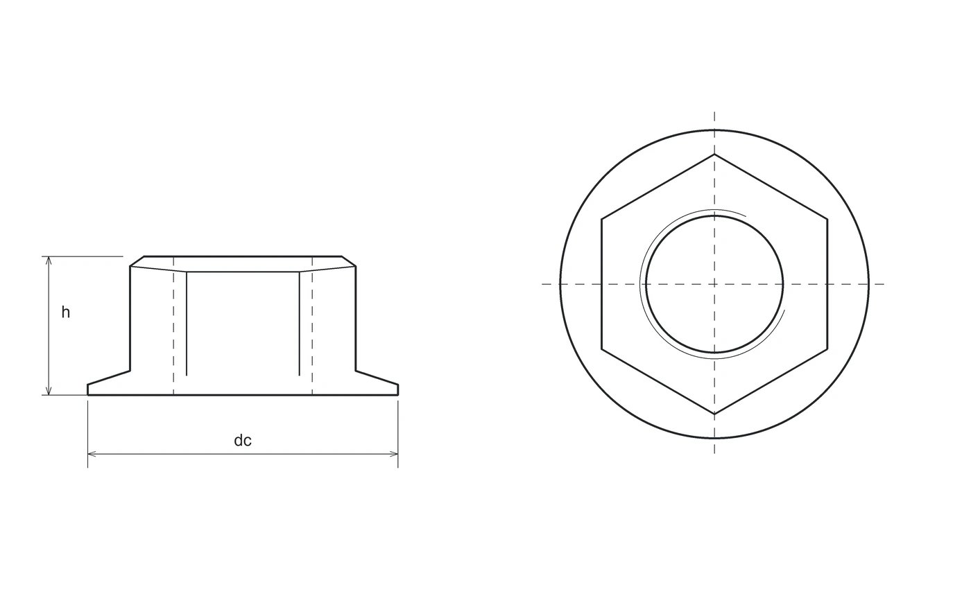 Disegno tecnico DIN 6923