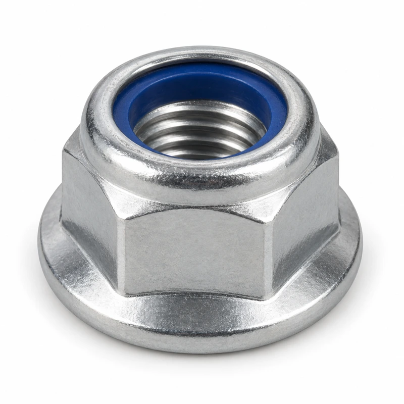 Nylon-insert prevailing-torque flange nut
