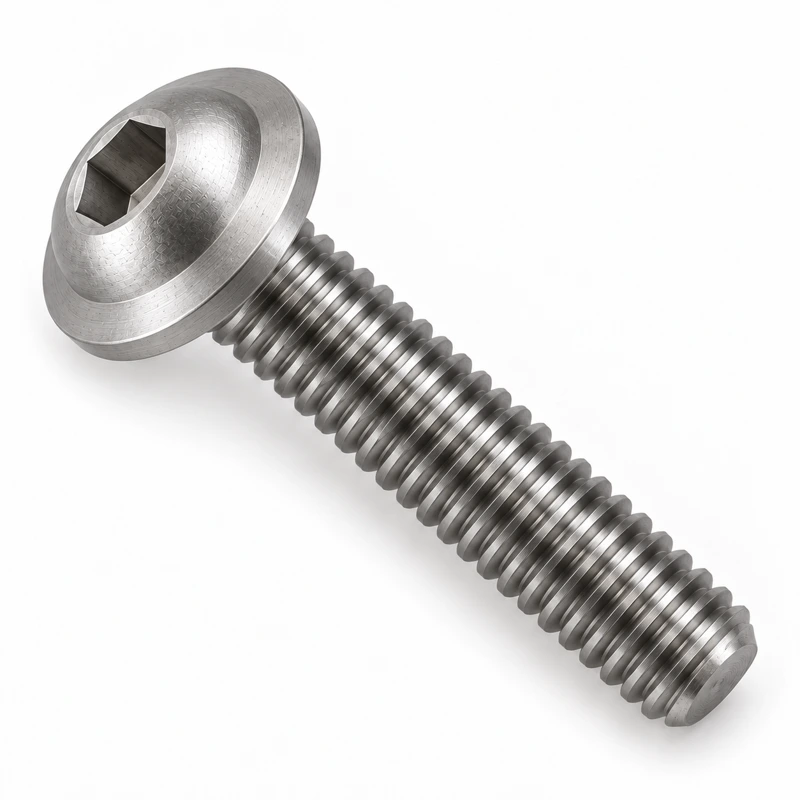 Hexagon socket button head screw with collar
