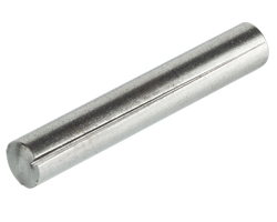 Full-length taper-grooved pin