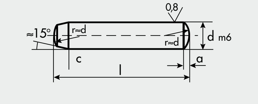 DIN 6325 / ISO 8734 / ex UNI 6364 A