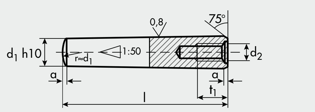DIN 7978 A / ISO 8736 A / ex UNI 7284