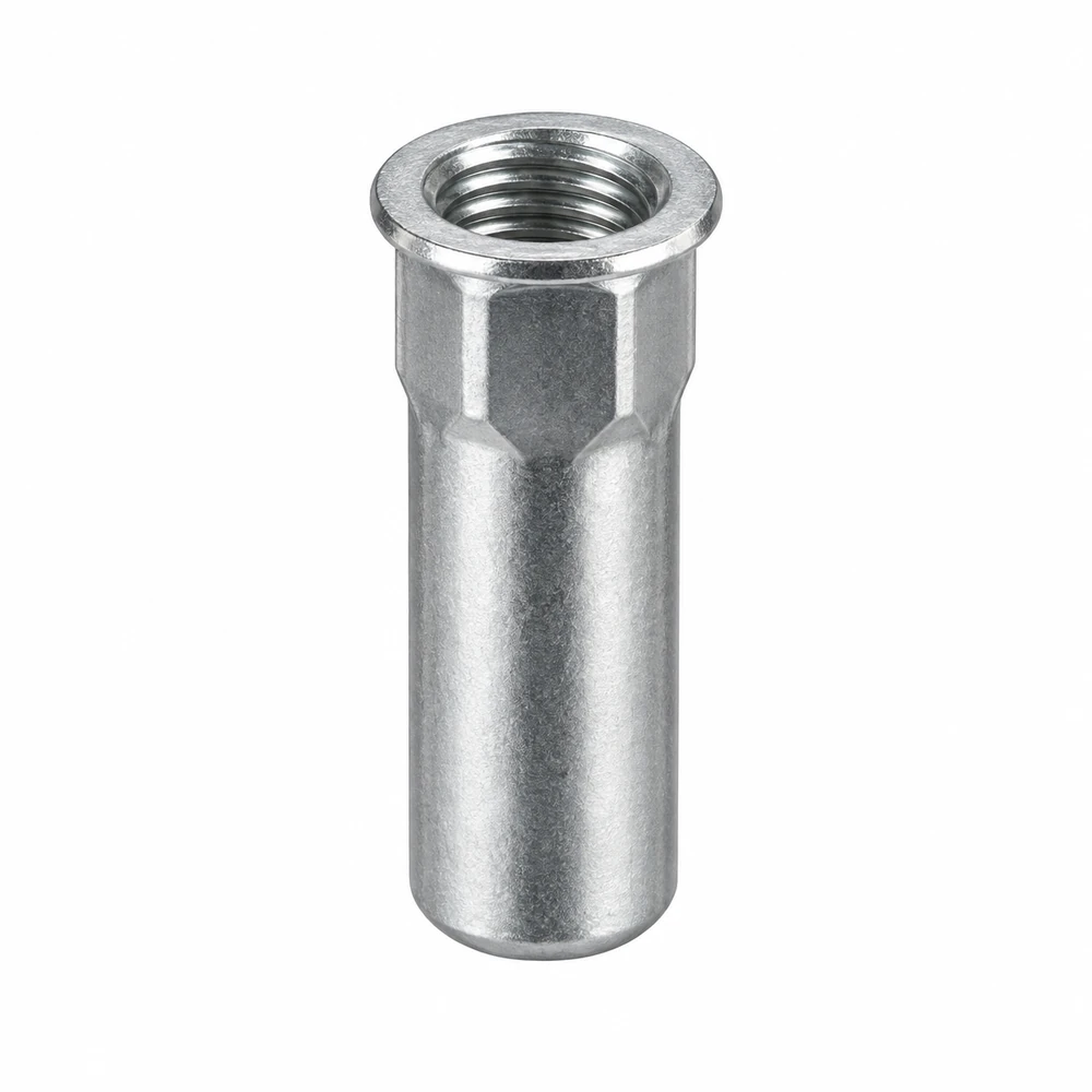Rivet nut · Reduced head · Half hexagonal, IHB series · Closed end