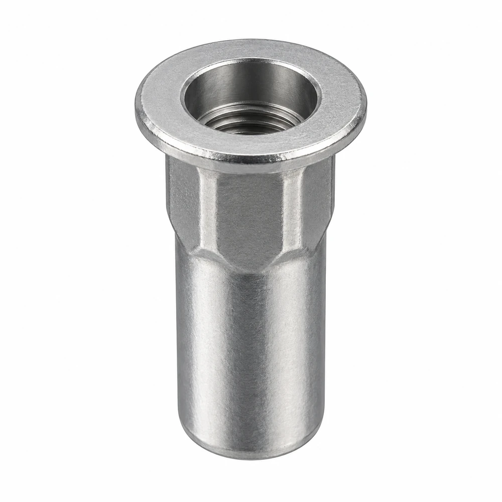 Rivet nut · Round / large head · Half hexagonal, IHB series · Closed end