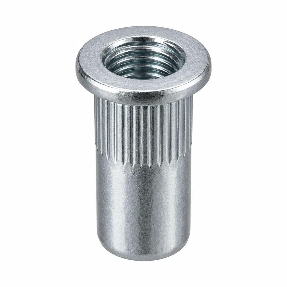 Rivet nut · Round / large head · Knurled cylindrical · Closed end