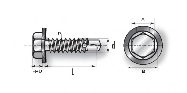 Vite Zincata Autoperforante Con Alublok 25 Mm Per Alubel 28 / Tek 28 - Foto 11