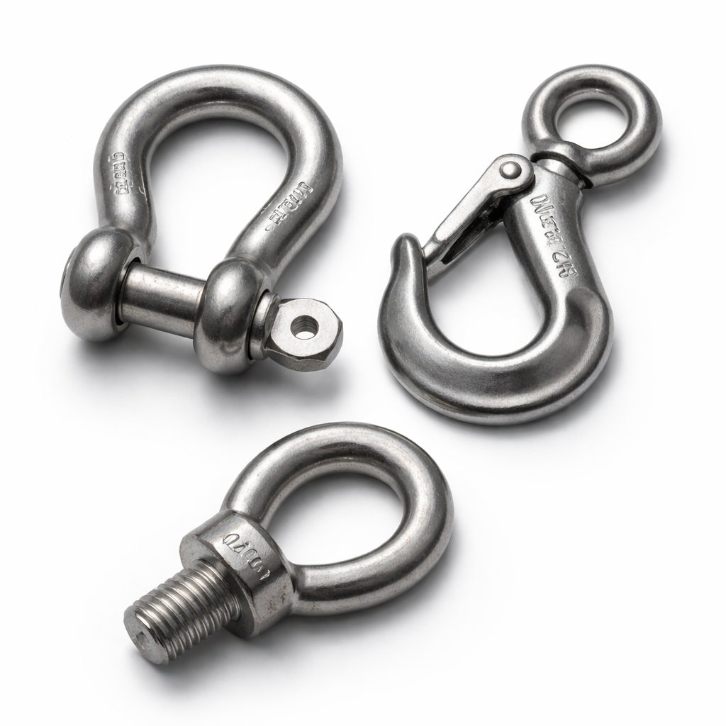 shackles snap hooks lifting eye