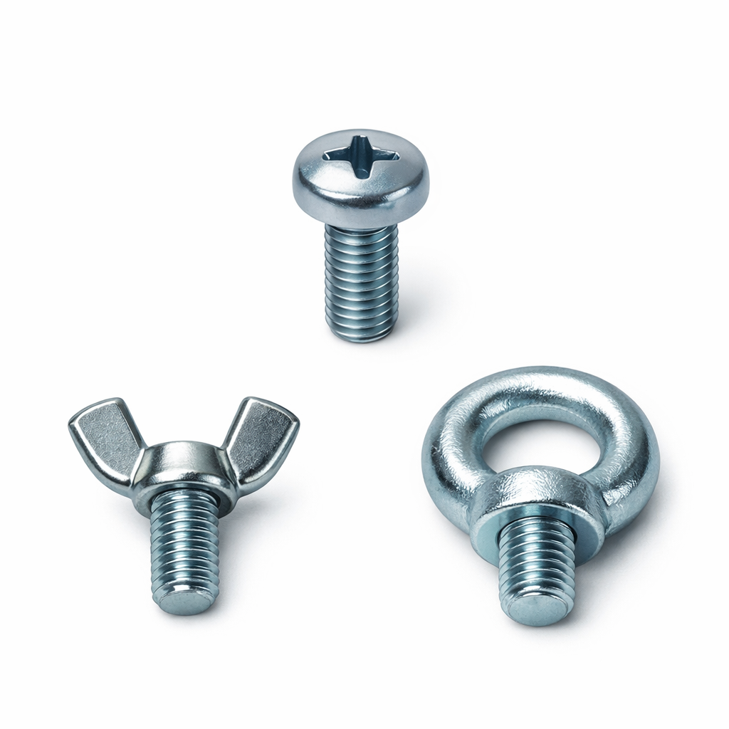 thread forming screws wing screws thumb screws eye bolts standard fasteners