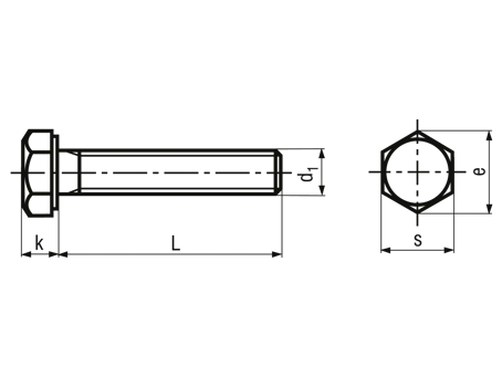 din 933 uni 5739 iso 4017