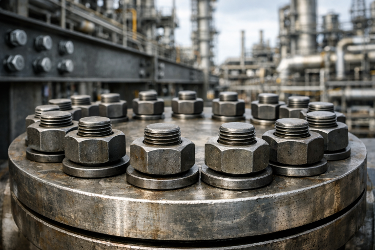 ASTM structural bolts and stud bolt assemblies in industrial applications