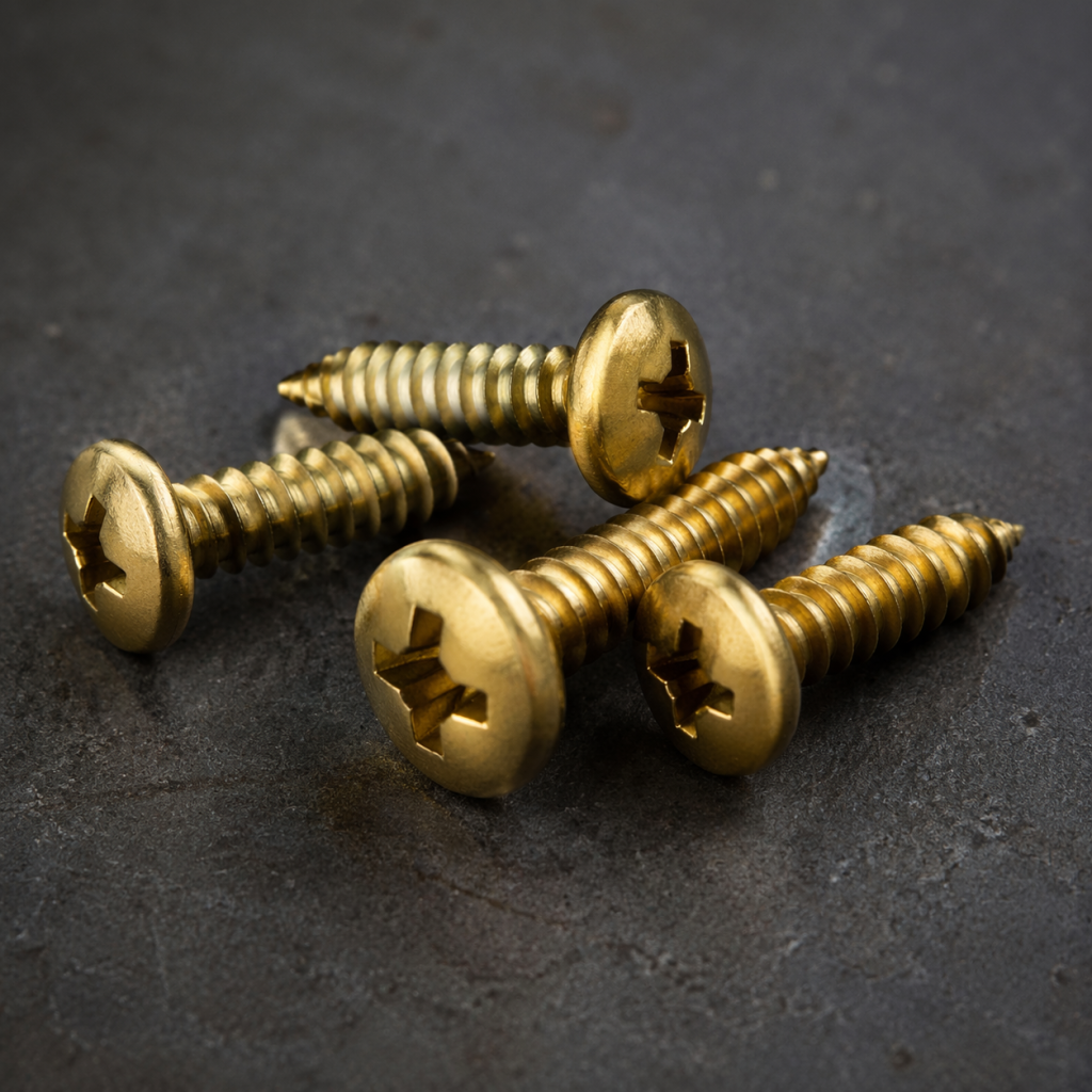 brass plated industrial fasteners